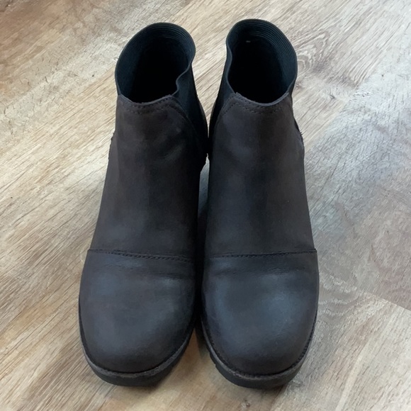 Sorel Cate Waterproof Women's Chelsea Boot Casual Blackened Brown - Picture 4 of 9